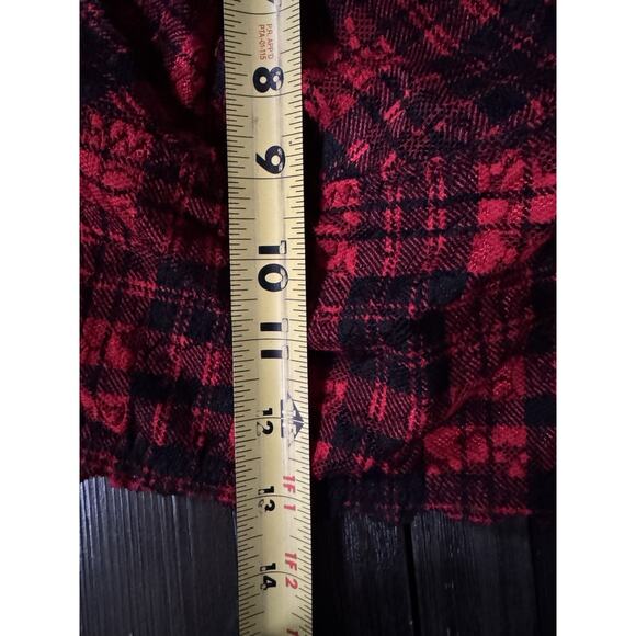 Torrid Red Tartan Whimsigoth Fairy Grunge Lace Crop Wireless Bralette Size 3 - Picture 7 of 9